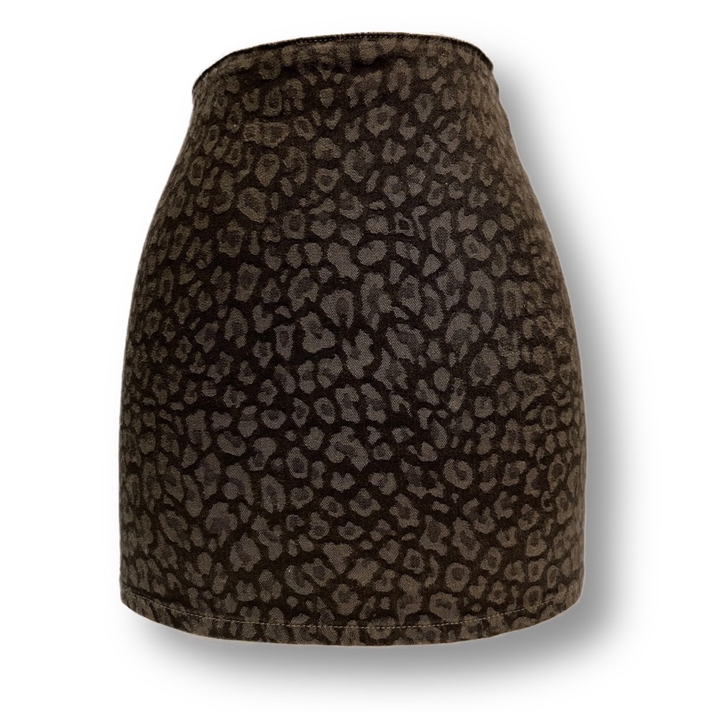 Vintage Guess Leopard Print Mini Skirt